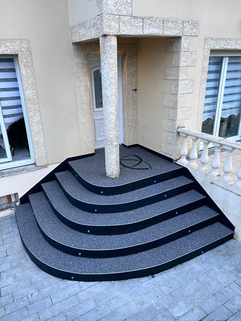 Escalier en résine de marbre