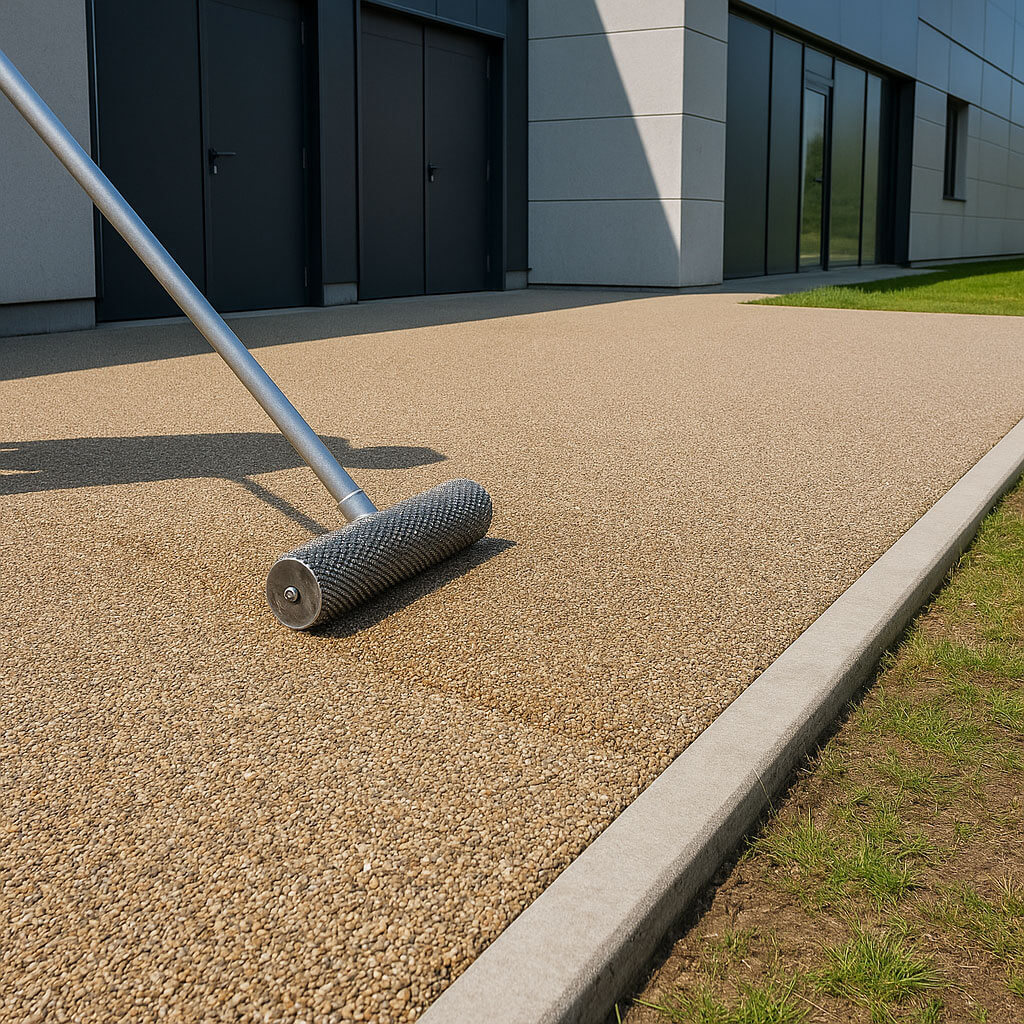 Résine Industrie - Pose de sols drainants professionnels et techniques en Lorraine